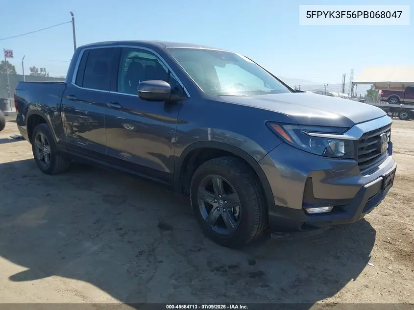 2023 Honda Ridgeline Rtl VIN: 5FPYK3F56PB068047 Lot: 45584713