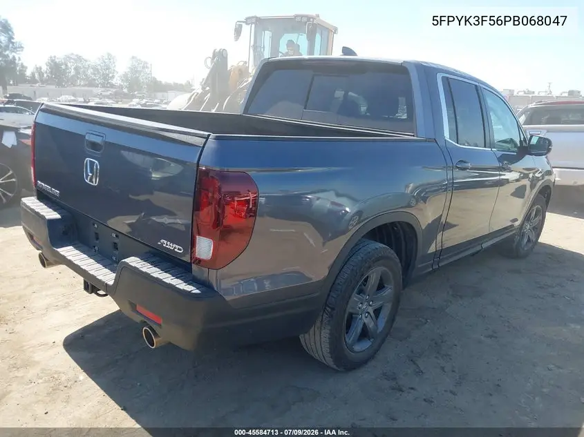 2023 Honda Ridgeline Rtl VIN: 5FPYK3F56PB068047 Lot: 45584713