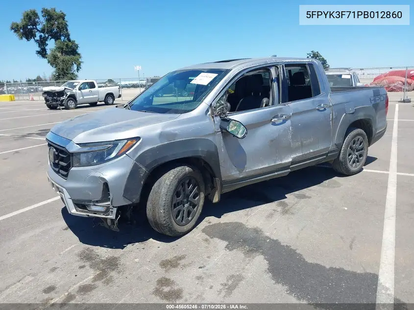 2023 Honda Ridgeline Rtl-E VIN: 5FPYK3F71PB012860 Lot: 45605246