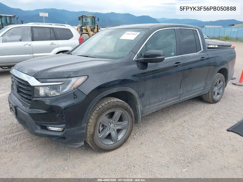 2023 Honda Ridgeline Rtl VIN: 5FPYK3F56PB050888 Lot: 45607059