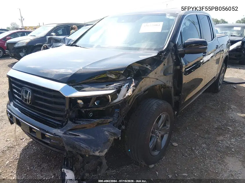 2023 Honda Ridgeline Rtl VIN: 5FPYK3F55PB056052 Lot: 45622084