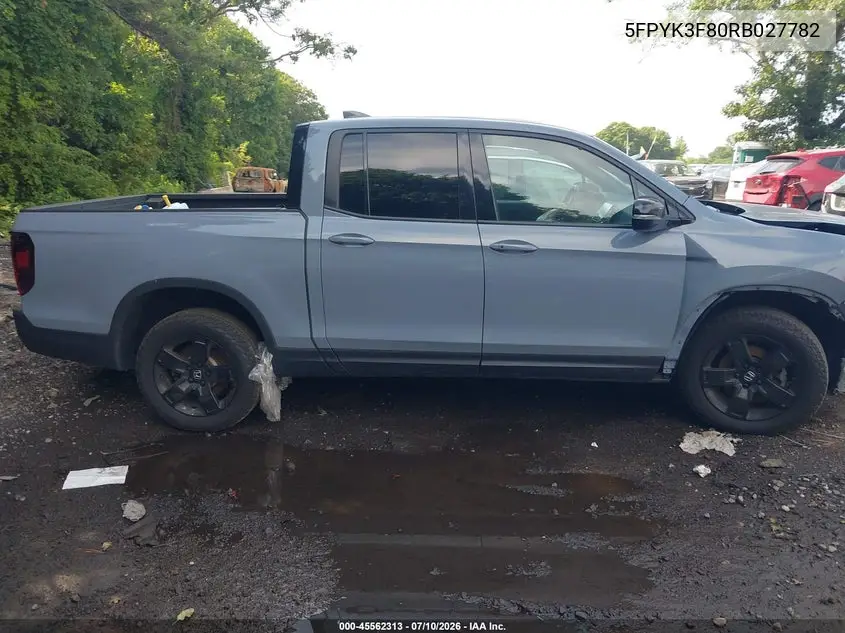 2024 Honda Ridgeline Black Edition VIN: 5FPYK3F80RB027782 Lot: 45562313