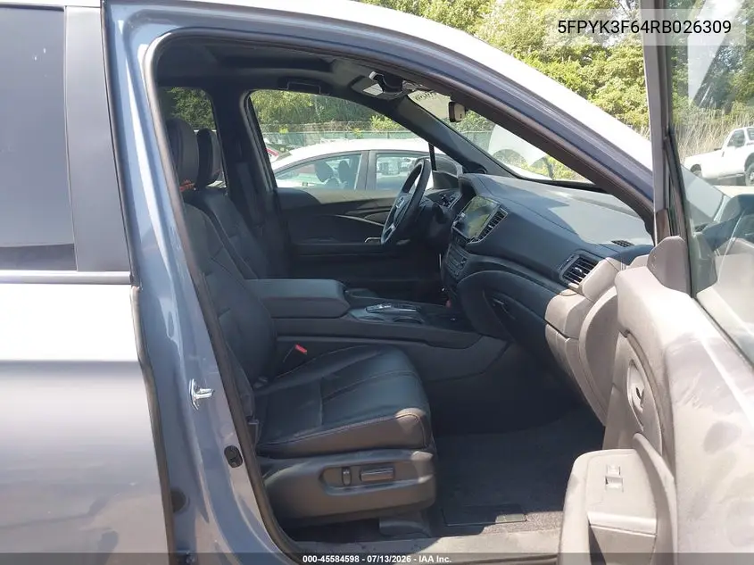 2024 Honda Ridgeline Trailsport VIN: 5FPYK3F64RB026309 Lot: 45584598