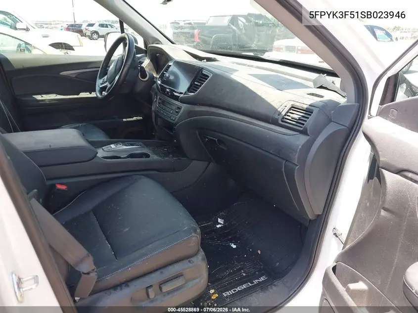 2025 Honda Ridgeline Rtl VIN: 5FPYK3F51SB023946 Lot: 45528869