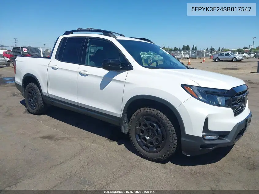 2025 Honda Ridgeline Sport+ VIN: 5FPYK3F24SB017547 Lot: 45561939