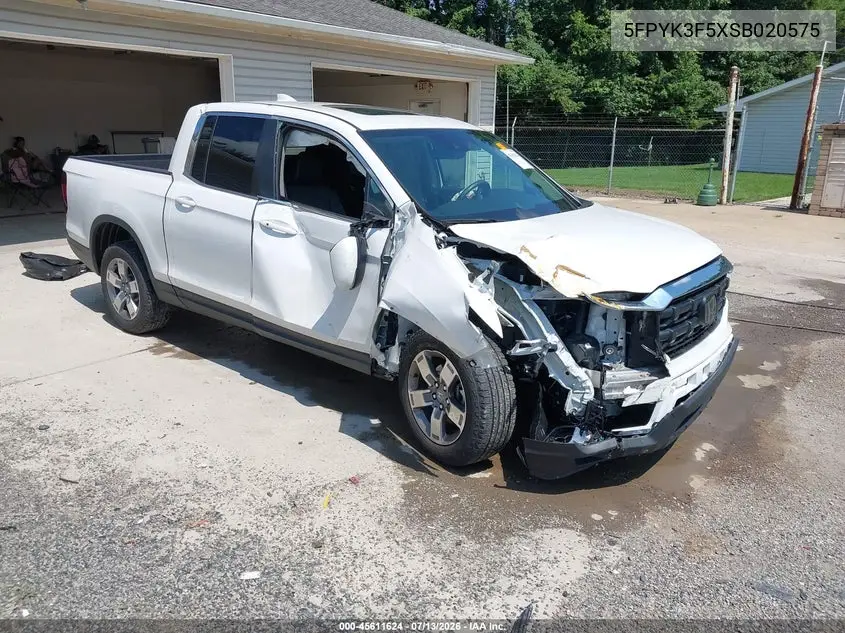 2025 Honda Ridgeline Rtl VIN: 5FPYK3F5XSB020575 Lot: 45611624