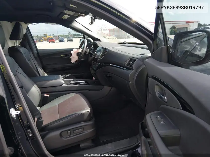 2025 Honda Ridgeline Black Edition VIN: 5FPYK3F89SB019797 Lot: 45653982