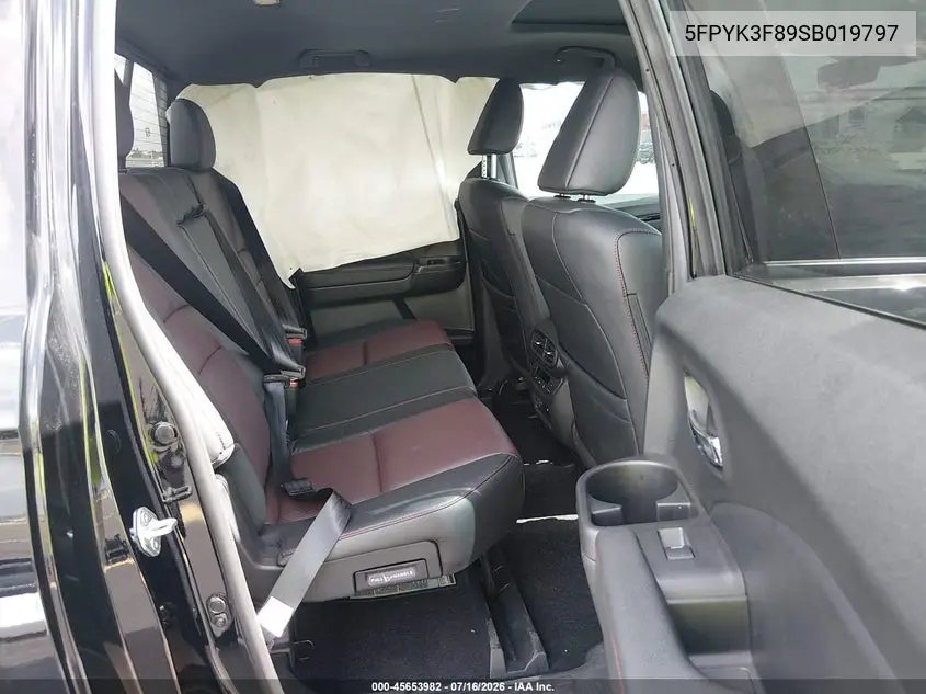 2025 Honda Ridgeline Black Edition VIN: 5FPYK3F89SB019797 Lot: 45653982