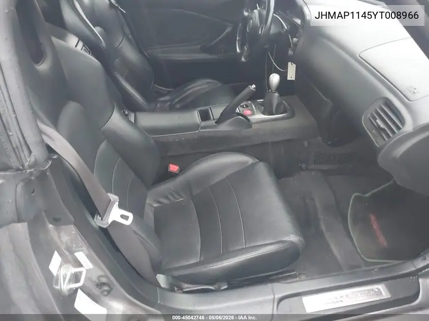 2000 Honda S2000 VIN: JHMAP1145YT008966 Lot: 45042746