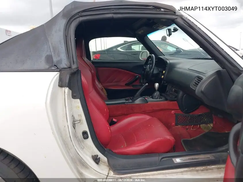2000 Honda S2000 VIN: JHMAP114XYT003049 Lot: 45336611