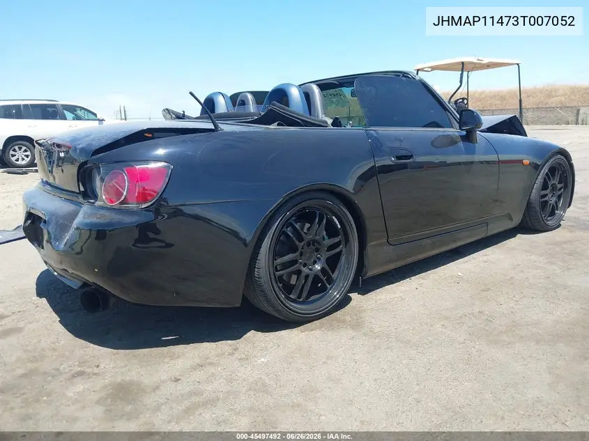 2003 Honda S2000 VIN: JHMAP11473T007052 Lot: 45497492