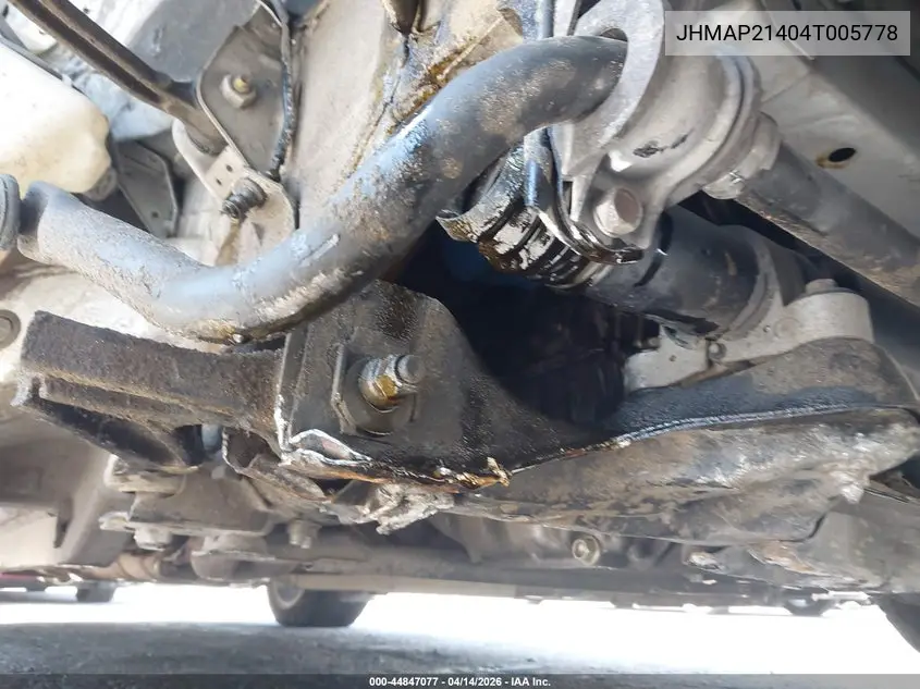 2004 Honda S2000 VIN: JHMAP21404T005778 Lot: 44847077