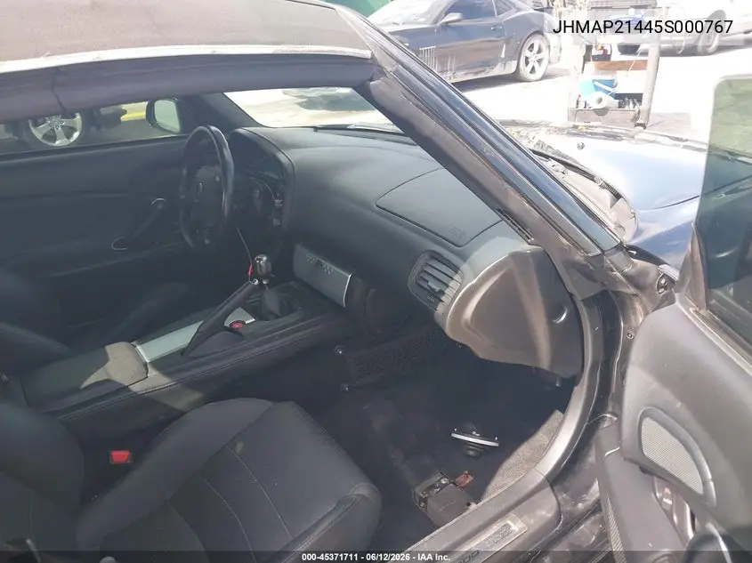 2005 Honda S2000 VIN: JHMAP21445S000767 Lot: 45371711