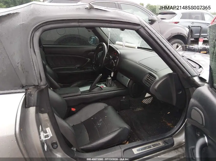 2005 Honda S2000 VIN: JHMAP21485S007365 Lot: 45573380