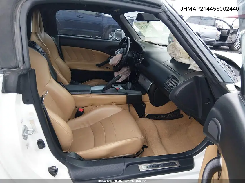 2005 Honda S2000 VIN: JHMAP21445S002440 Lot: 45656358