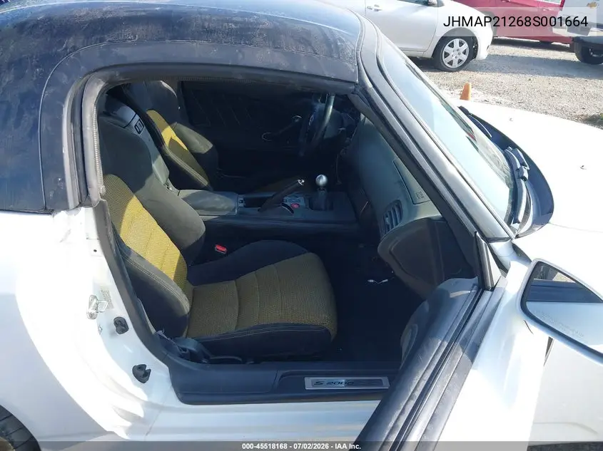 2008 Honda S2000 Cr VIN: JHMAP21268S001664 Lot: 45518168
