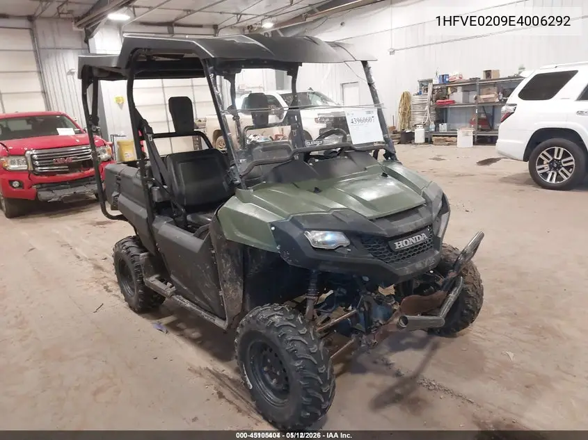 2014 Honda Sxs700 VIN: 1HFVE0209E4006292 Lot: 45105404