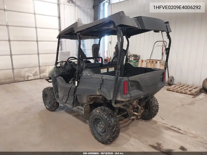 2014 Honda Sxs700 VIN: 1HFVE0209E4006292 Lot: 45105404