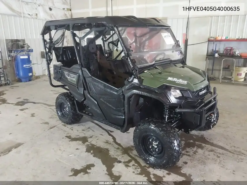 2016 Honda Sxs1000 M5 VIN: 1HFVE0405G4000635 Lot: 44573790