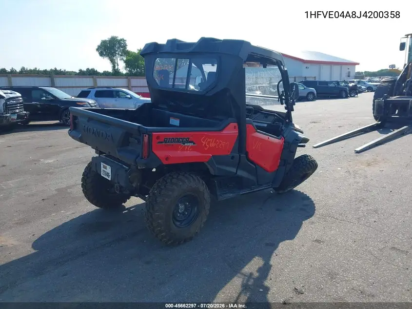 2018 Honda Sxs1000 M3 VIN: 1HFVE04A8J4200358 Lot: 45662297