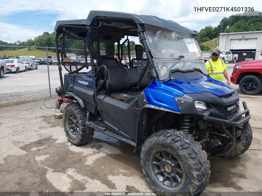 2019 Honda Sxs700 M4 VIN: 1HFVE0271K4501336 Lot: 45445175