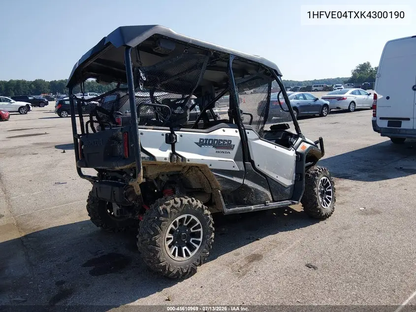 2019 Honda Sxs1000 M5 VIN: 1HFVE04TXK4300190 Lot: 45610969