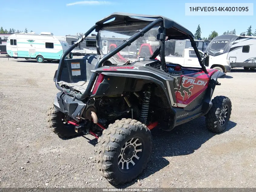 2019 Honda Sxs1000 S2X VIN: 1HFVE0514K4001095 Lot: 45639354