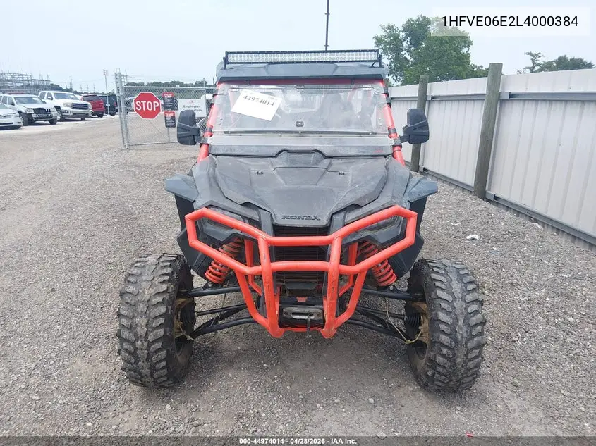 2020 Honda Sxs1000 S4D VIN: 1HFVE06E2L4000384 Lot: 44974014