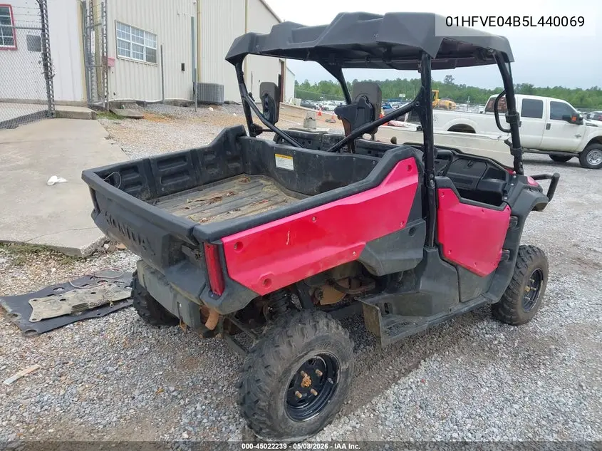 2020 Honda Sxs1000 VIN: 01HFVE04B5L440069 Lot: 45022239