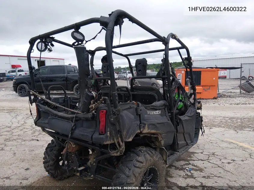 2020 Honda Sxs700 M4 VIN: 1HFVE0262L4600322 Lot: 45121784
