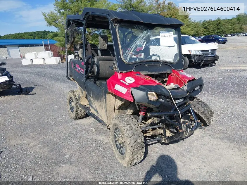 2020 Honda Sxs700 M4 VIN: 1HFVE0276L4600414 Lot: 45445082