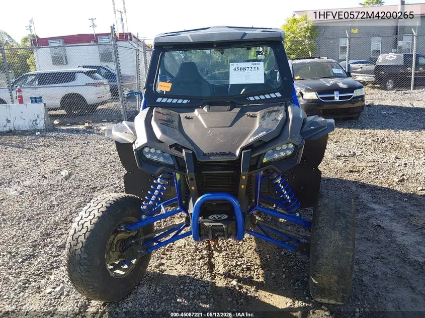 2021 Honda Sxs1000 S2R VIN: 1HFVE0572M4200265 Lot: 45087221