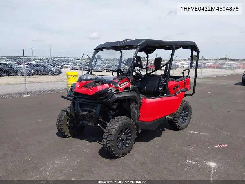2021 Honda Sxs1000 M5 VIN: 1HFVE0422M4504878 Lot: 45352051