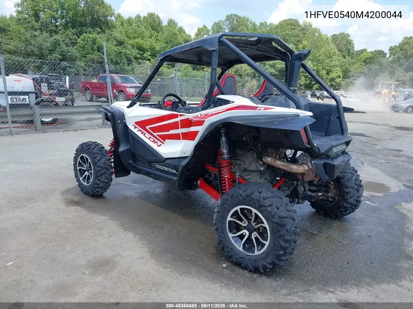 2021 Honda Sxs1000 S2R VIN: 1HFVE0540M4200044 Lot: 45360485