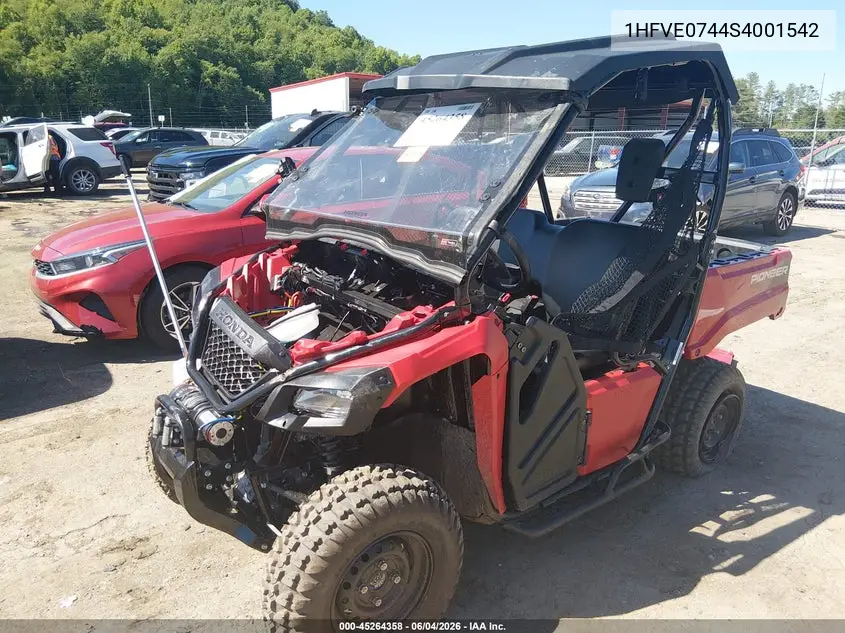 2025 Honda Sxs520 M2 VIN: 1HFVE0744S4001542 Lot: 45264358