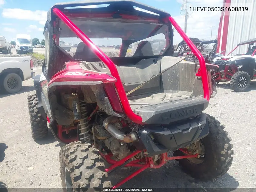 2025 Honda Sxs1000 S2X VIN: 1HFVE0503S4600819 Lot: 45408243
