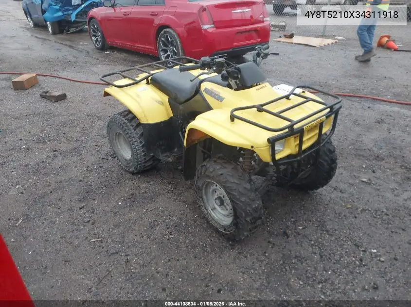 2003 Honda Trx250 Tm VIN: 4Y8T5210X34311918 Lot: 44108634