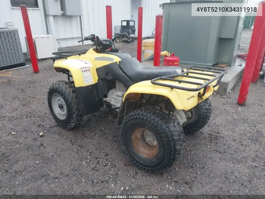 2003 Honda Trx250 Tm VIN: 4Y8T5210X34311918 Lot: 44108634