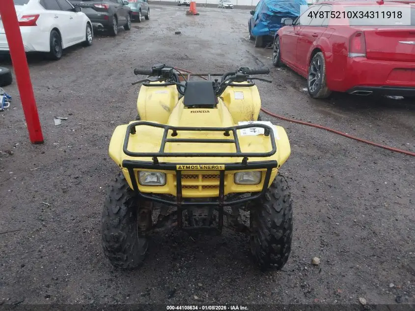 2003 Honda Trx250 Tm VIN: 4Y8T5210X34311918 Lot: 44108634