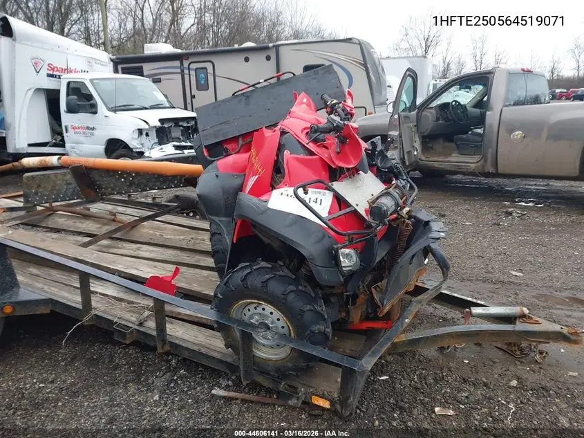 2006 Honda Trx350 Fm VIN: 1HFTE250564519071 Lot: 44606141