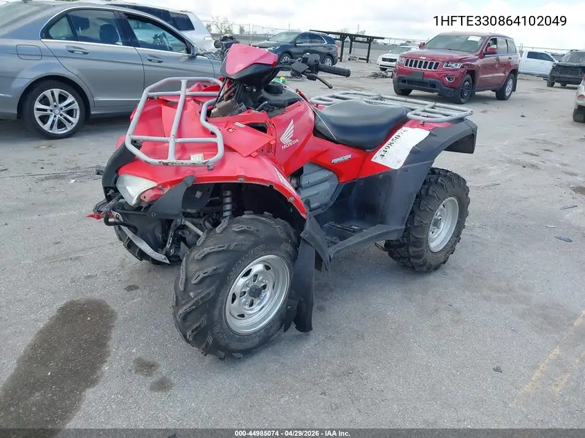 2006 Honda Trx680 Fa VIN: 1HFTE330864102049 Lot: 44985074