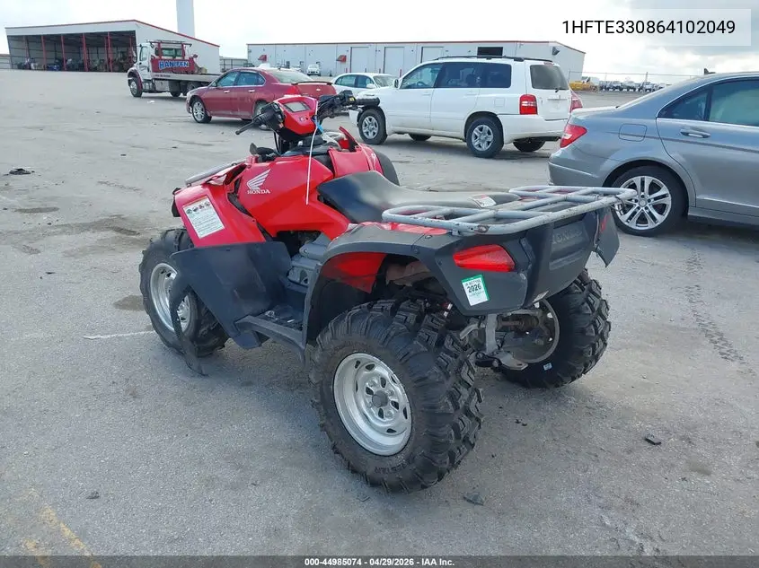 2006 Honda Trx680 Fa VIN: 1HFTE330864102049 Lot: 44985074