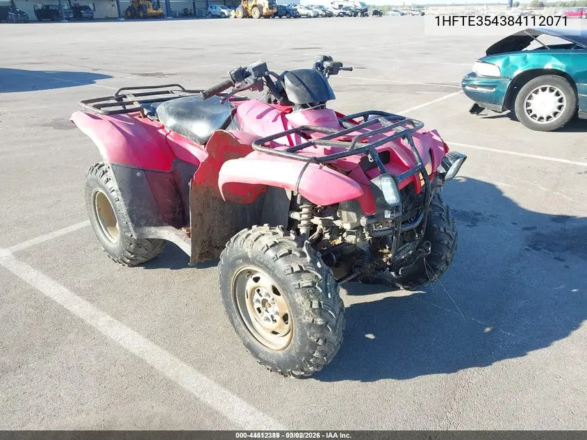 2008 Honda Trx420 Fe VIN: 1HFTE354384112071 Lot: 44512389