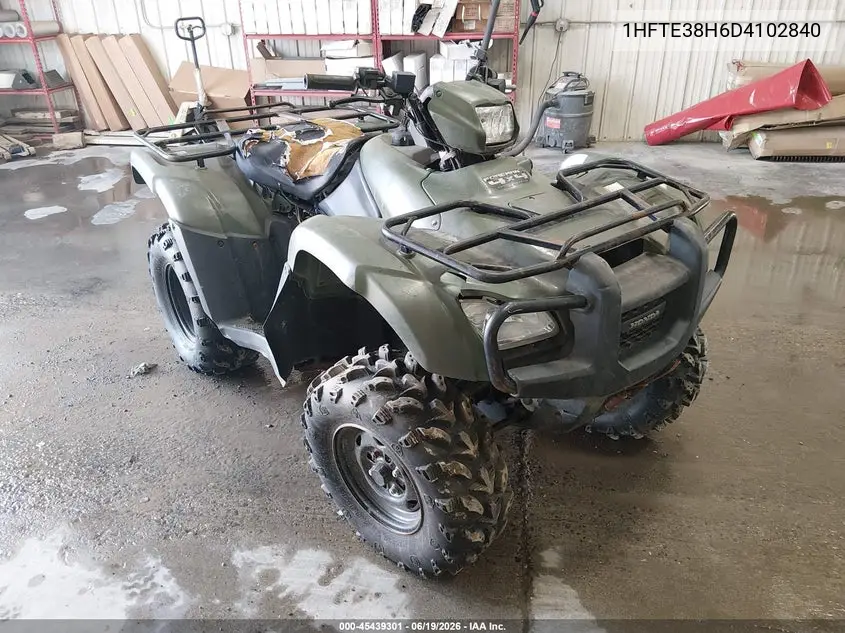 2013 Honda Trx500 Fpe VIN: 1HFTE38H6D4102840 Lot: 45439301