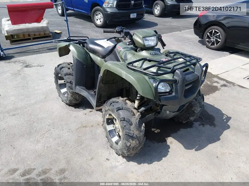 2013 Honda Trx500 Fpm VIN: 1HFTE38F2D4102171 Lot: 45451895