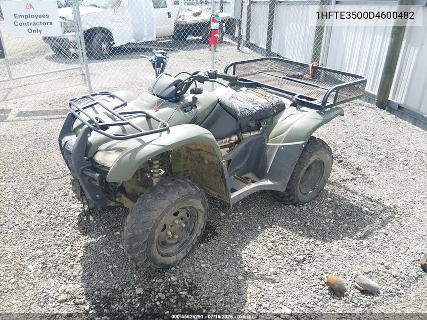 2013 Honda Trx420 Fm VIN: 1HFTE3500D4600482 Lot: 45626291