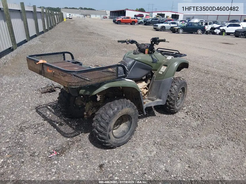 2013 Honda Trx420 Fm VIN: 1HFTE3500D4600482 Lot: 45626291