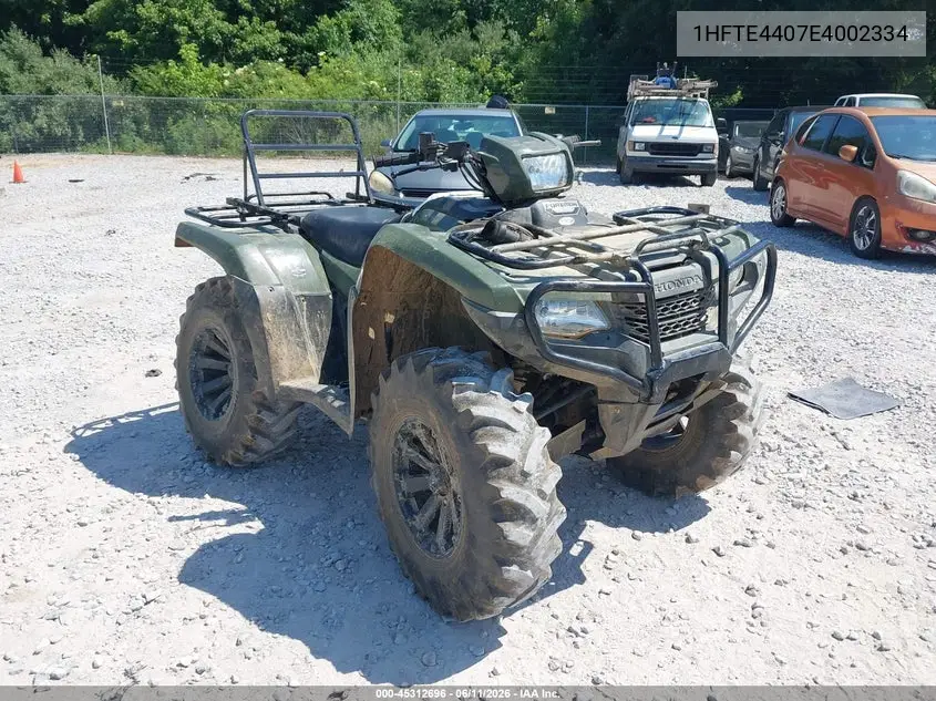 2014 Honda Trx500 Fm VIN: 1HFTE4407E4002334 Lot: 45312696