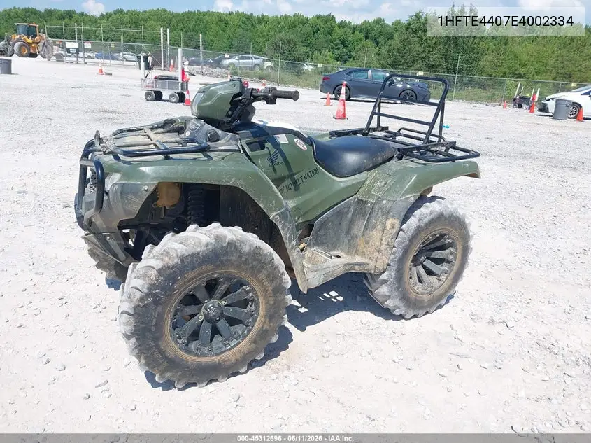 2014 Honda Trx500 Fm VIN: 1HFTE4407E4002334 Lot: 45312696