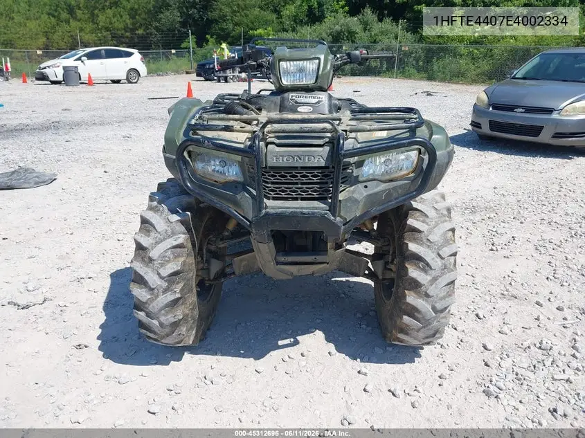 2014 Honda Trx500 Fm VIN: 1HFTE4407E4002334 Lot: 45312696